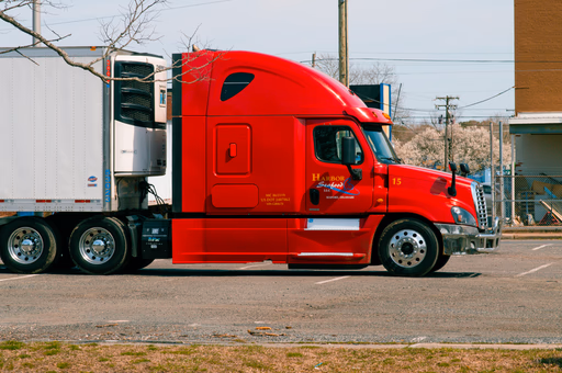 A freight truck prepared for a long-haul route